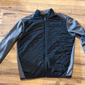 Callaway Quilted Black and Gray Performance Jacket